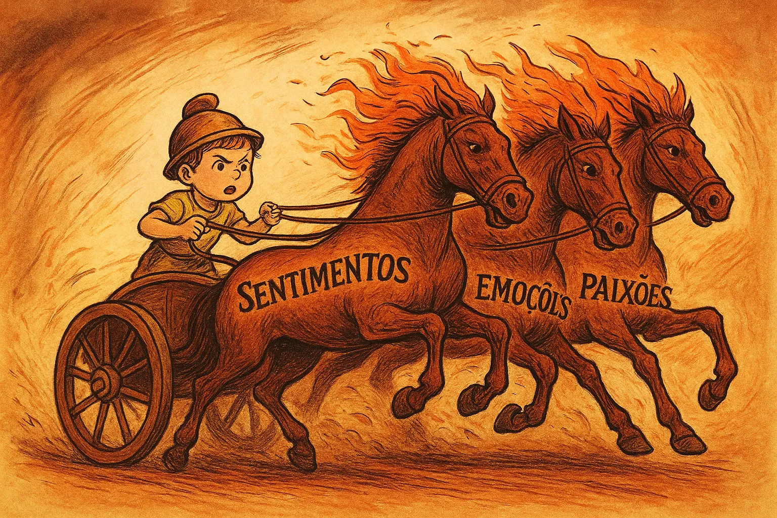 As crianças são dominadas pelos sentimentos, emoções e paixões
